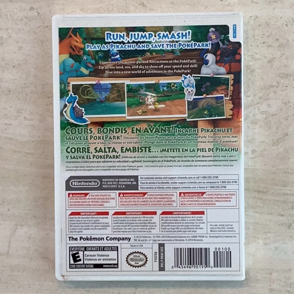 PokePark Wii Pikachu’s Adventure Nintendo Wii Game Pokemon Pikachu Complete - Picture 2 of 7